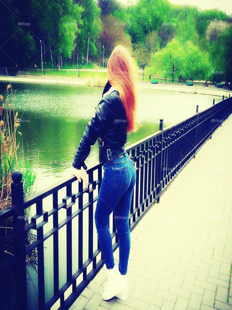 WATCHING THE SCENERY.