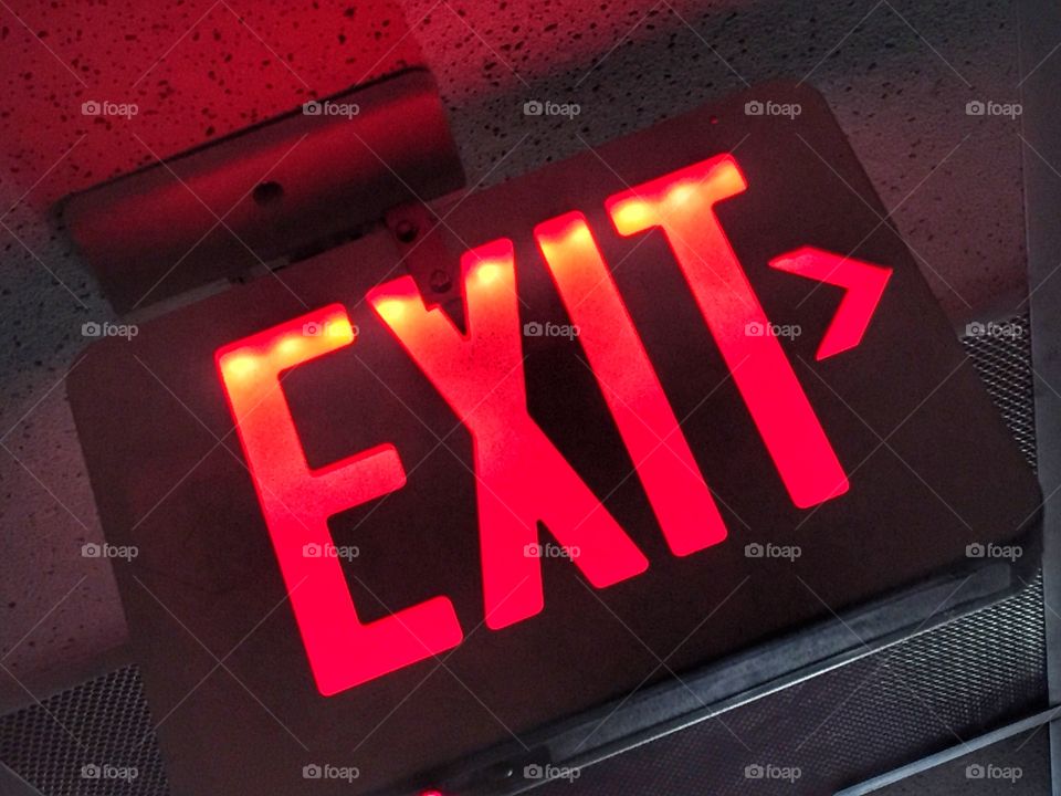 Exit sign