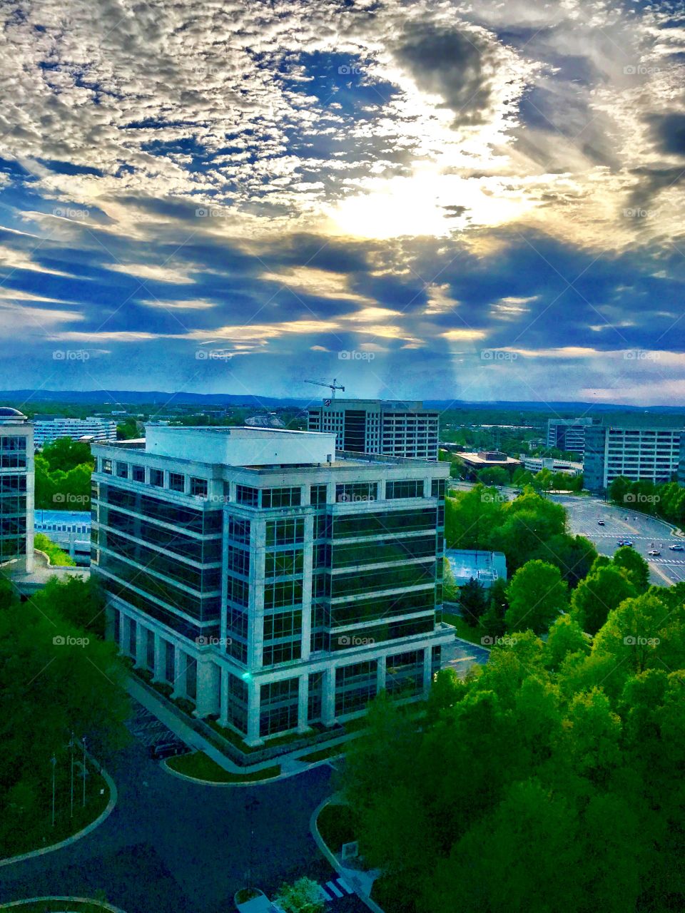 Beams of hope for clear sky