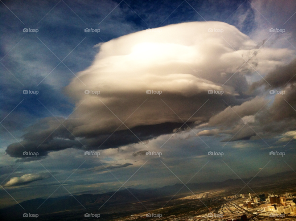 las vegas nature clouds plane by mmcook
