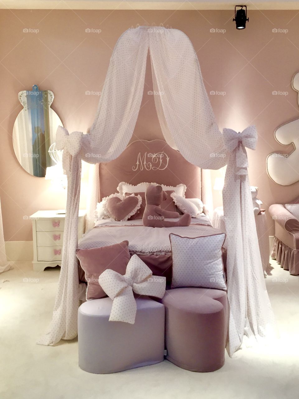 Baby girl's bedroom, princess style