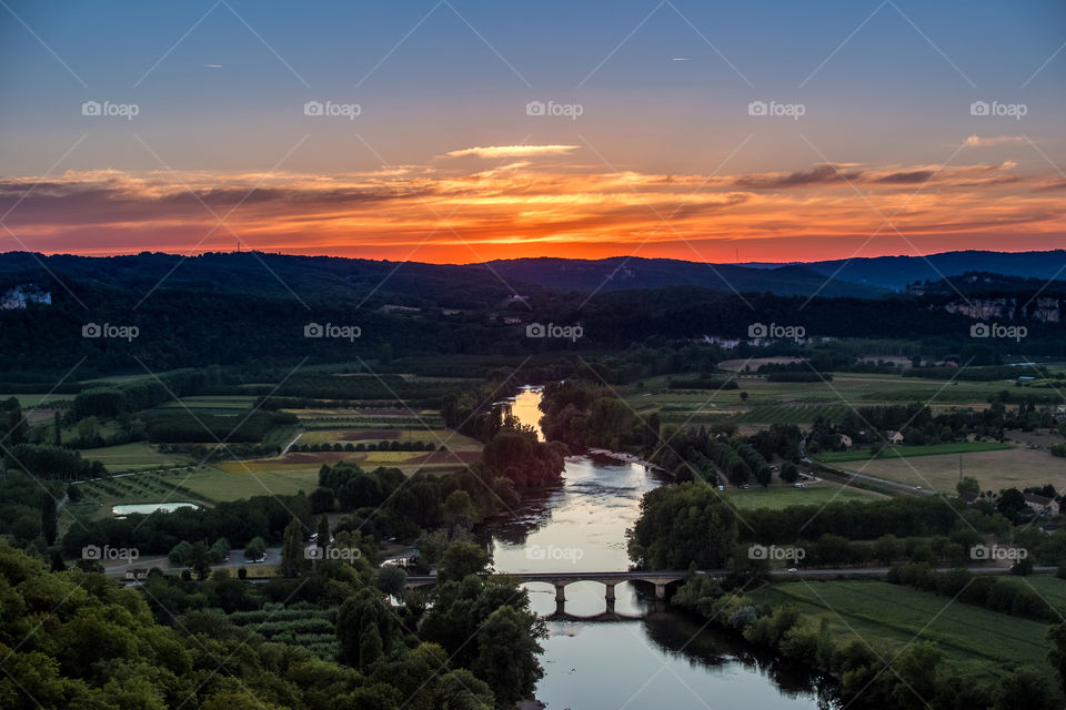 Dordogne sunset