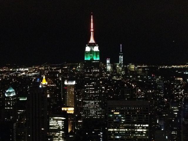 New York by night atmosphere. New York by night