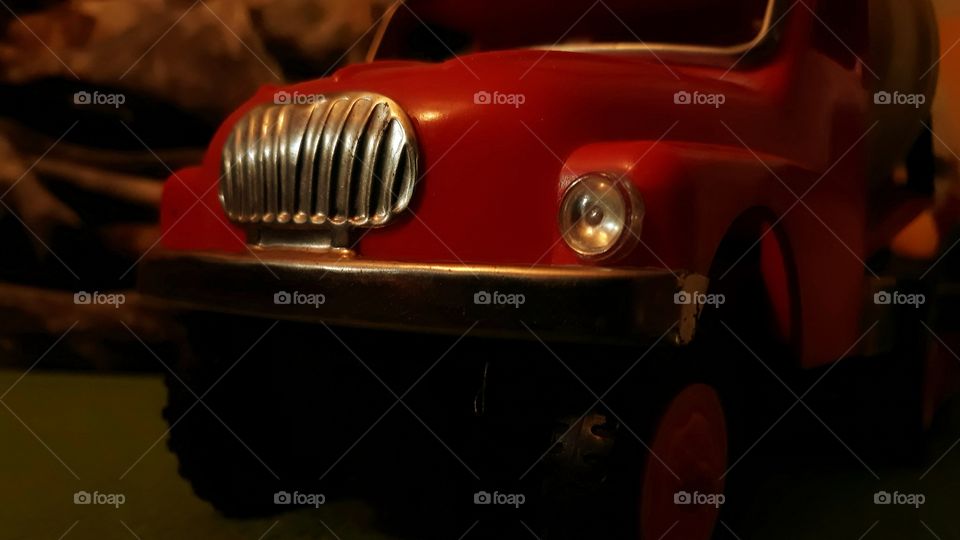 old red car