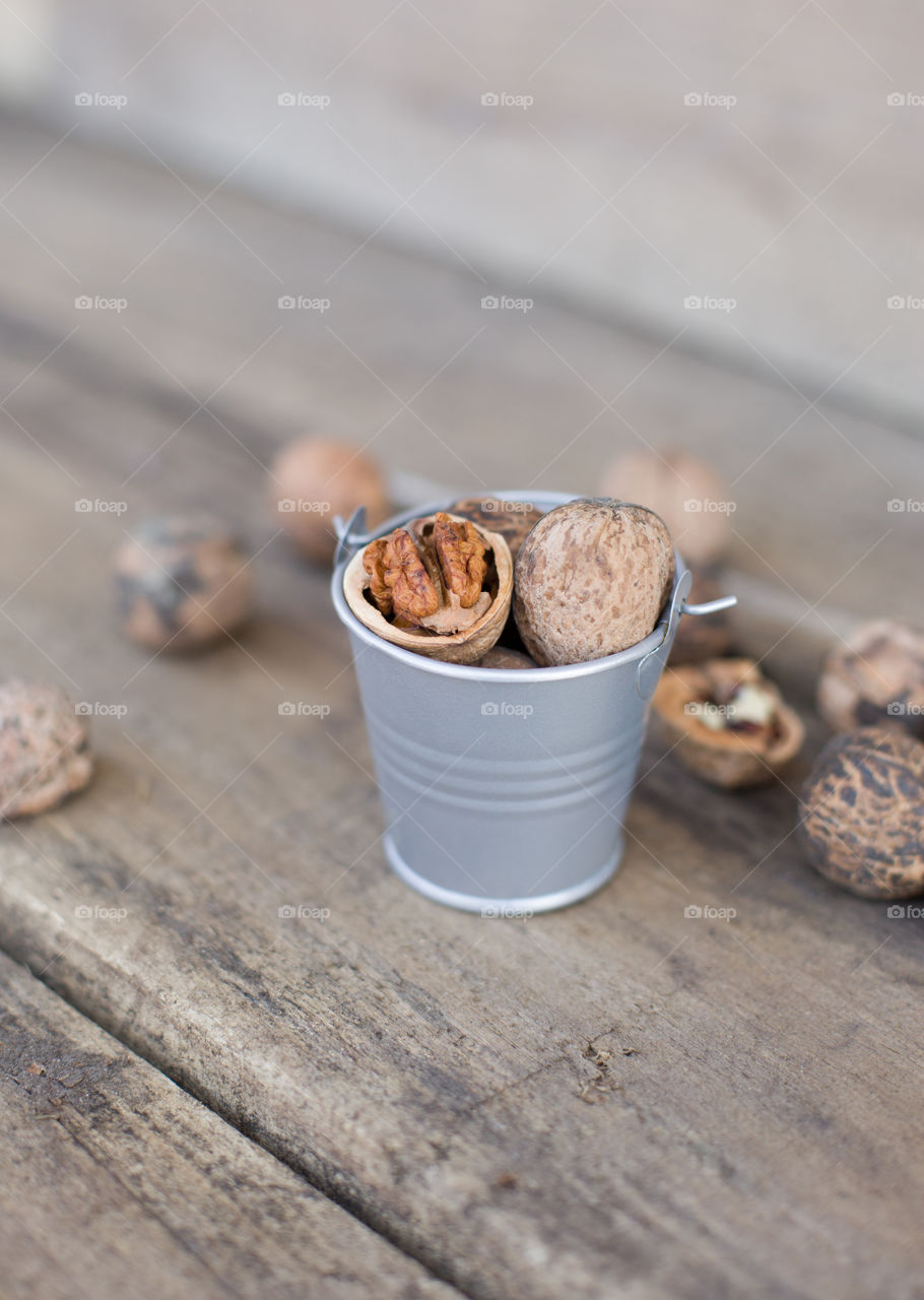 bucket of nuts
