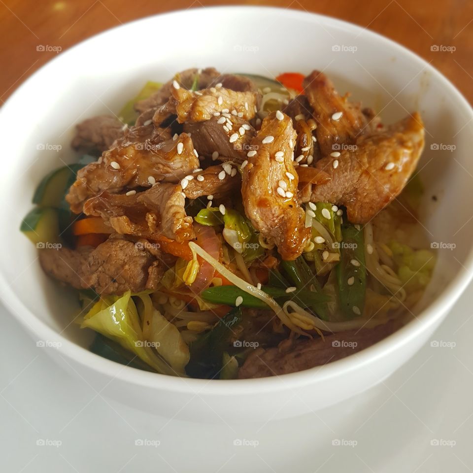 beef mongolian ready to serve