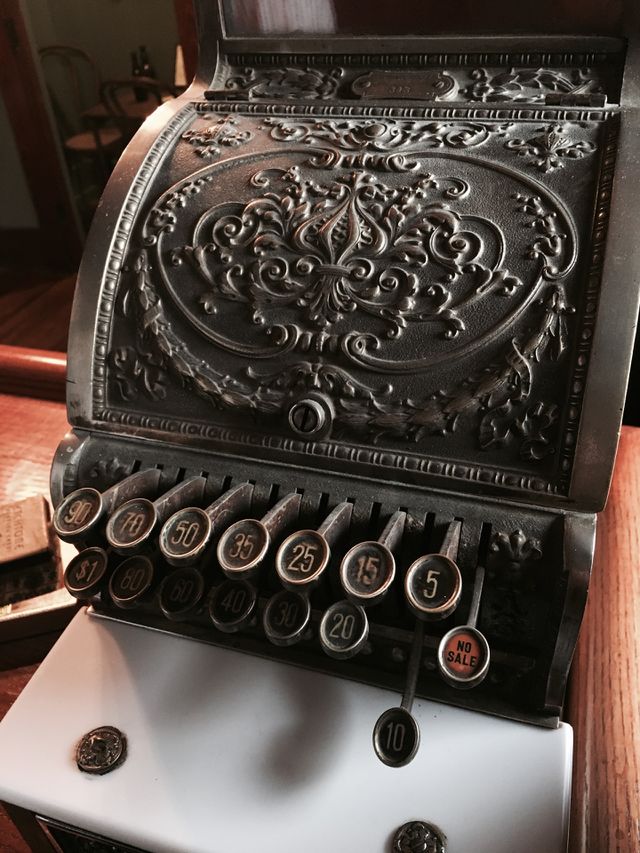 Old cash register