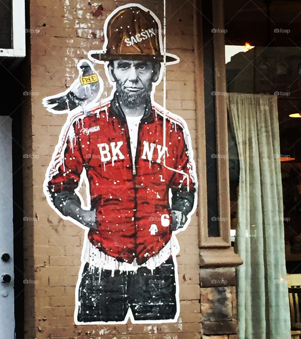 Pharrell Lincoln  #nycstreetart #streetart #nyc #pharellwilliams 