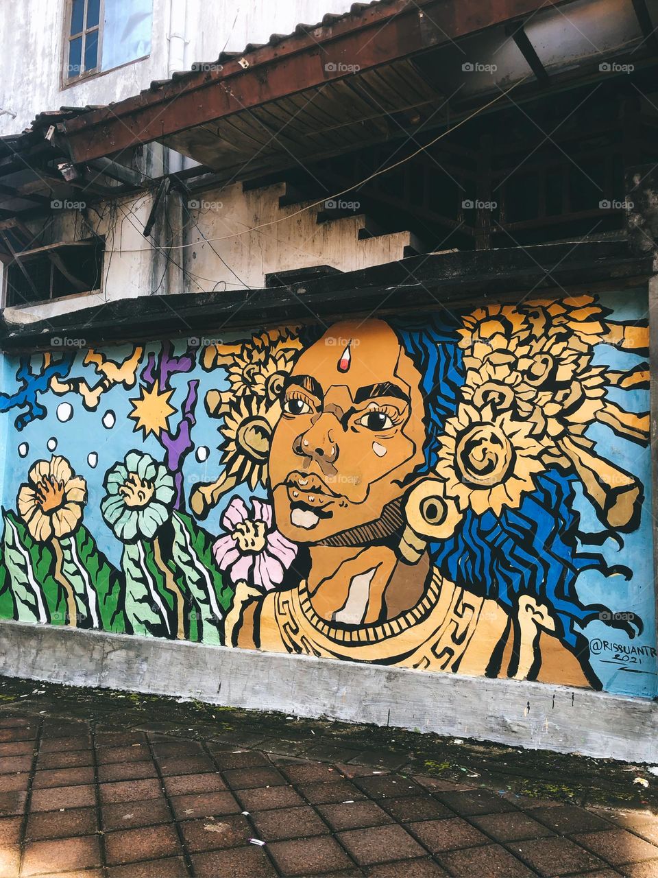 Traditional costume on the wall