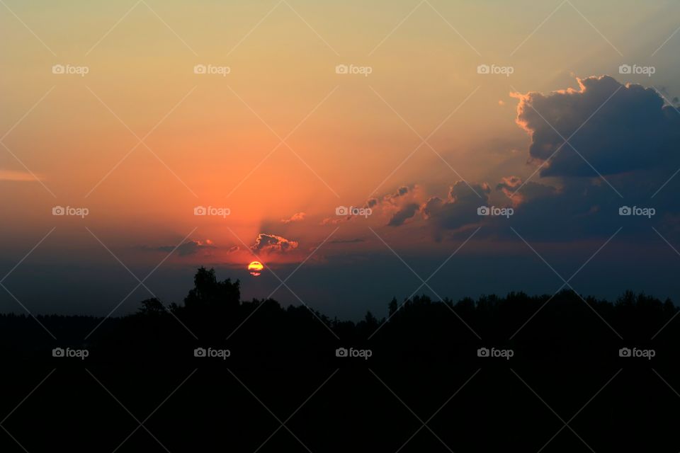 Sunset, Dawn, Evening, Landscape, Sun