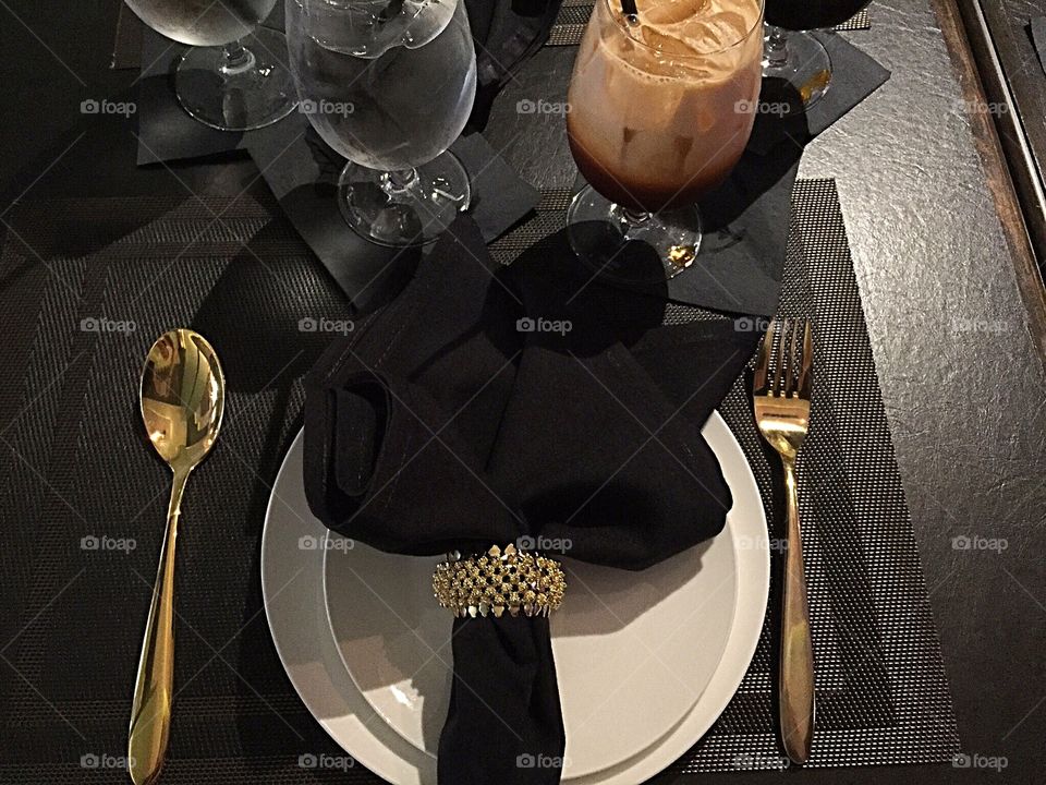 Gold Silverware Dinner 