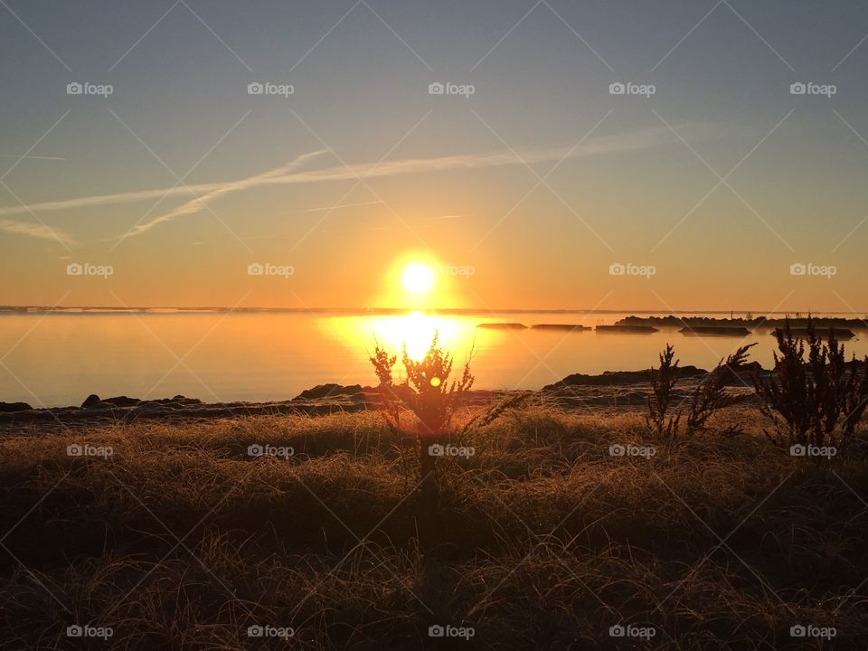 Sunrise at Kalmarsund Sweden 
