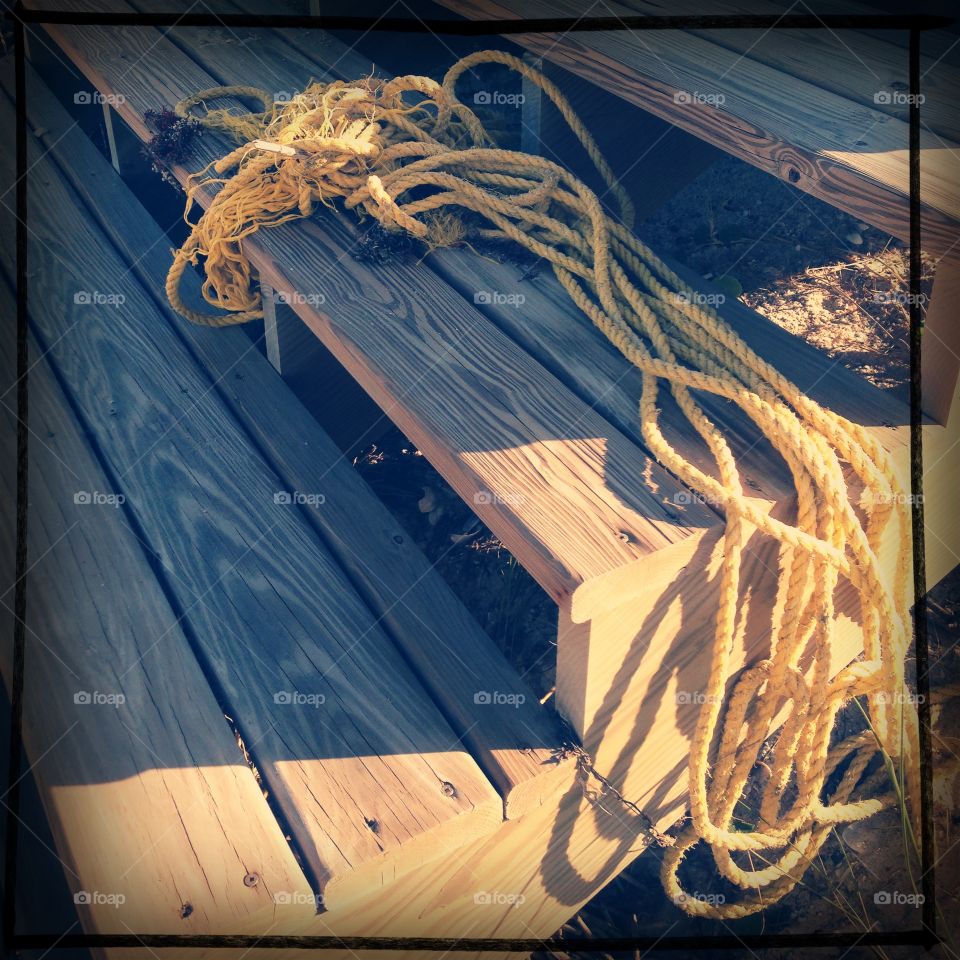 Ropes on the beach