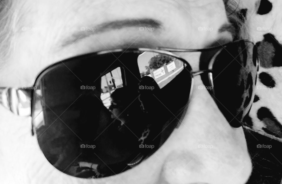 Sunglasses closeup