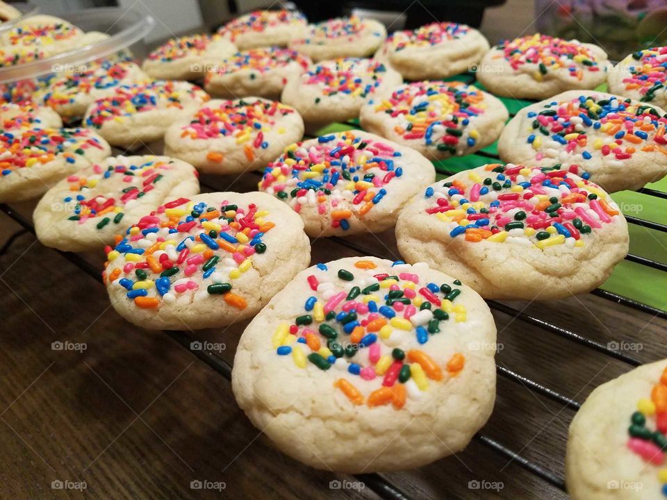 Fresh baked, homemade sugar cookies