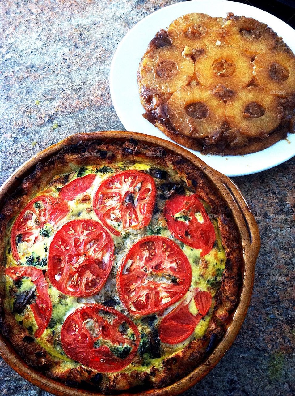 Quiche and Cake