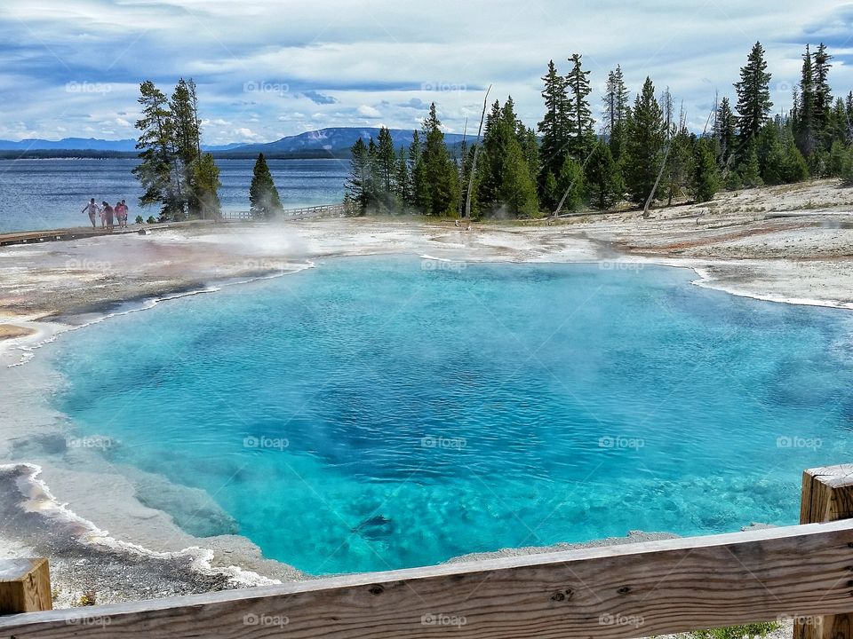Black hole on the Yellowstone Lake