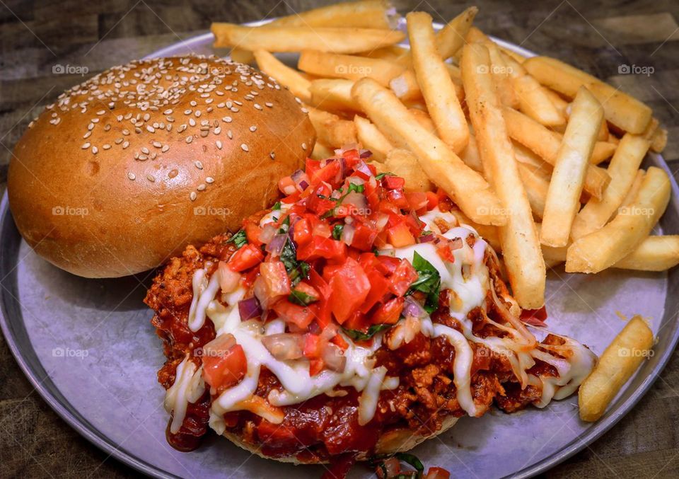 Sloppy Joe with French Fries