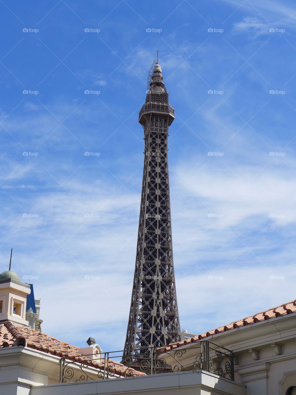 Eiffel tower Paris and Rooftops