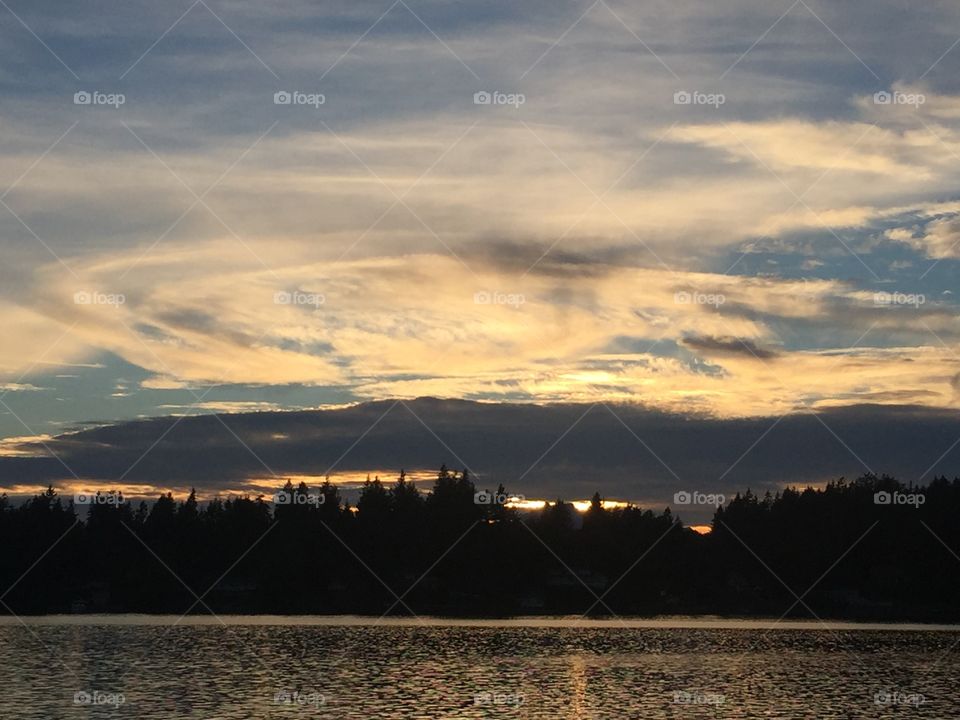 Sunset, Water, Dawn, Landscape, Lake