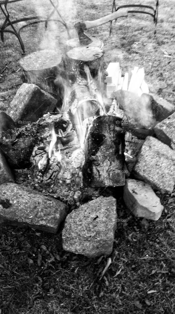 Halloween fire side was improvised yet Rather functional and glowing till the very next day...