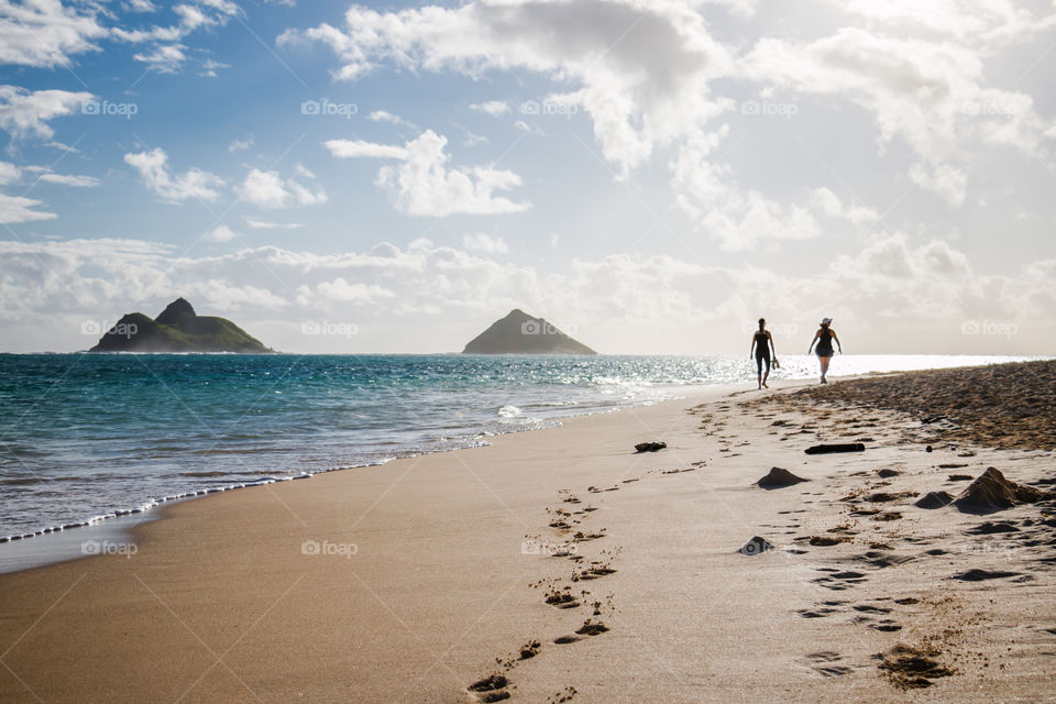 Morning Walk on the Beach