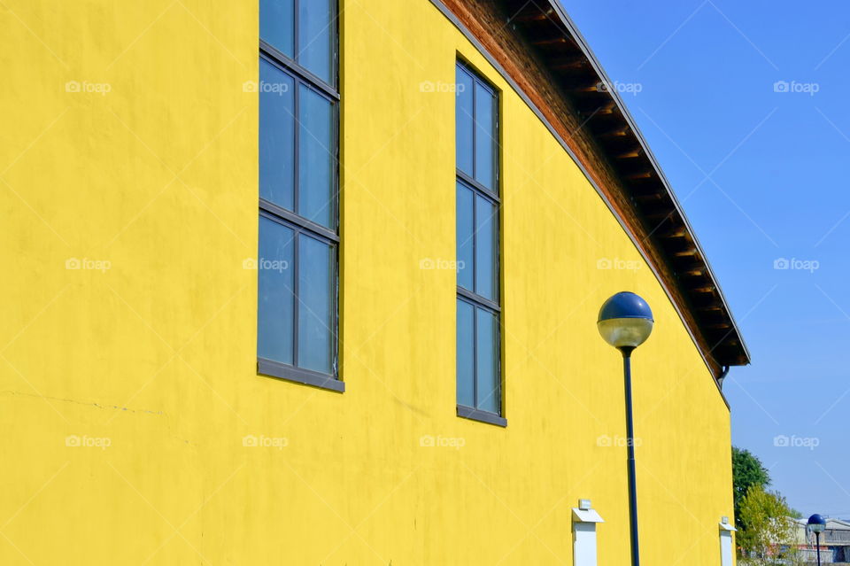 facades of small buildings