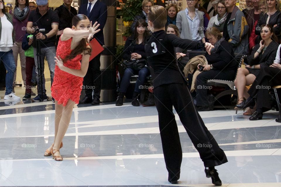 Young People Dancing In A Contest