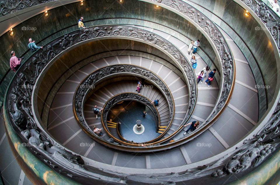 Stairs. The photo was taken in Rome, Italy.