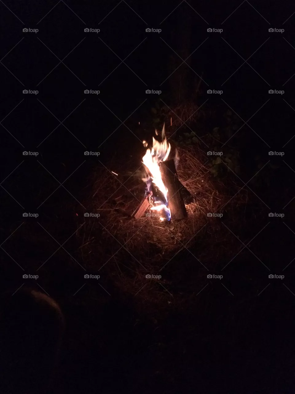 В огне 