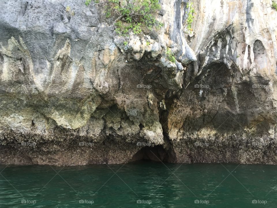 Tunnel in cave 