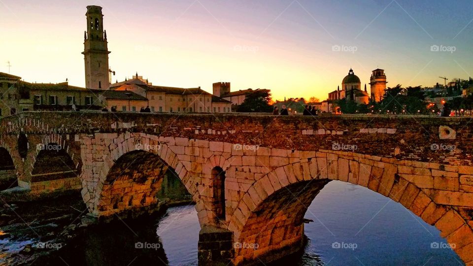 Bridge over adige river