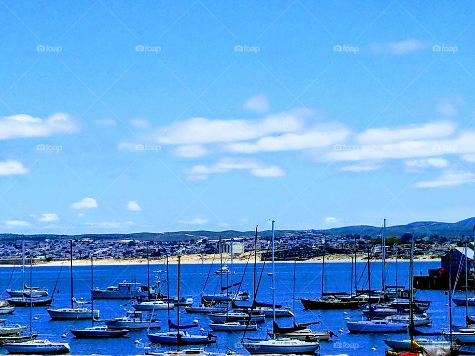 Old Fisherman's Wharf Monterey Harbor CA