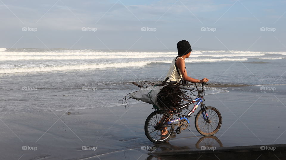 a stroll in the beach