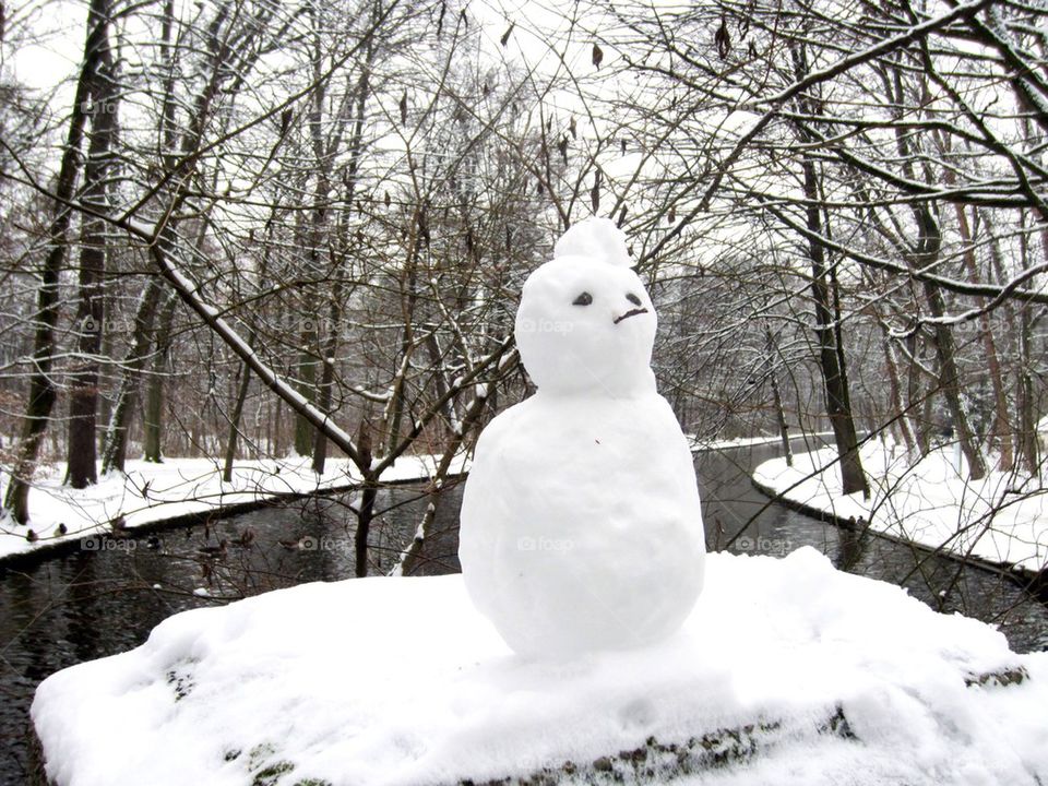 Baby snowman in Munich 