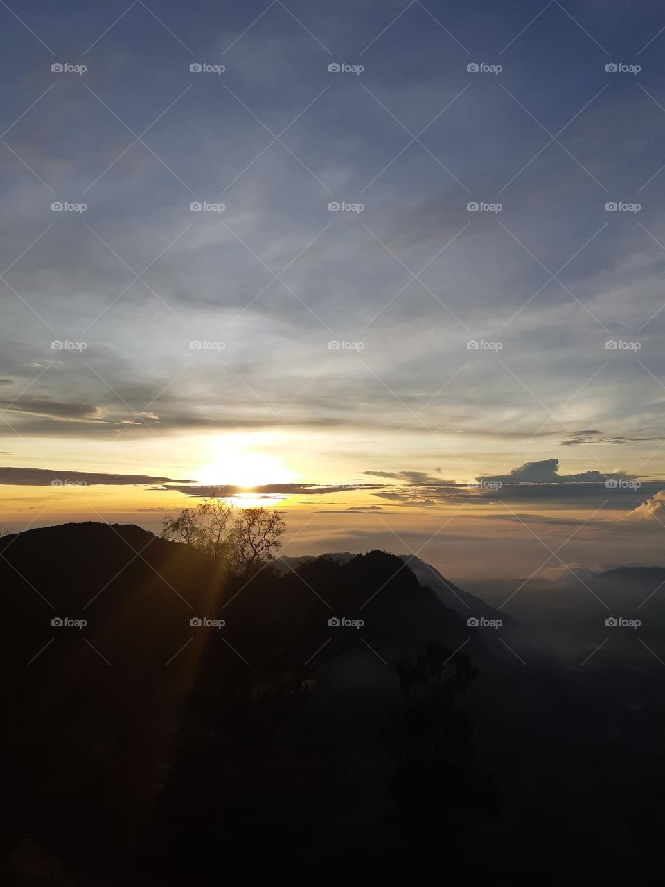 Sunrise in the mountains