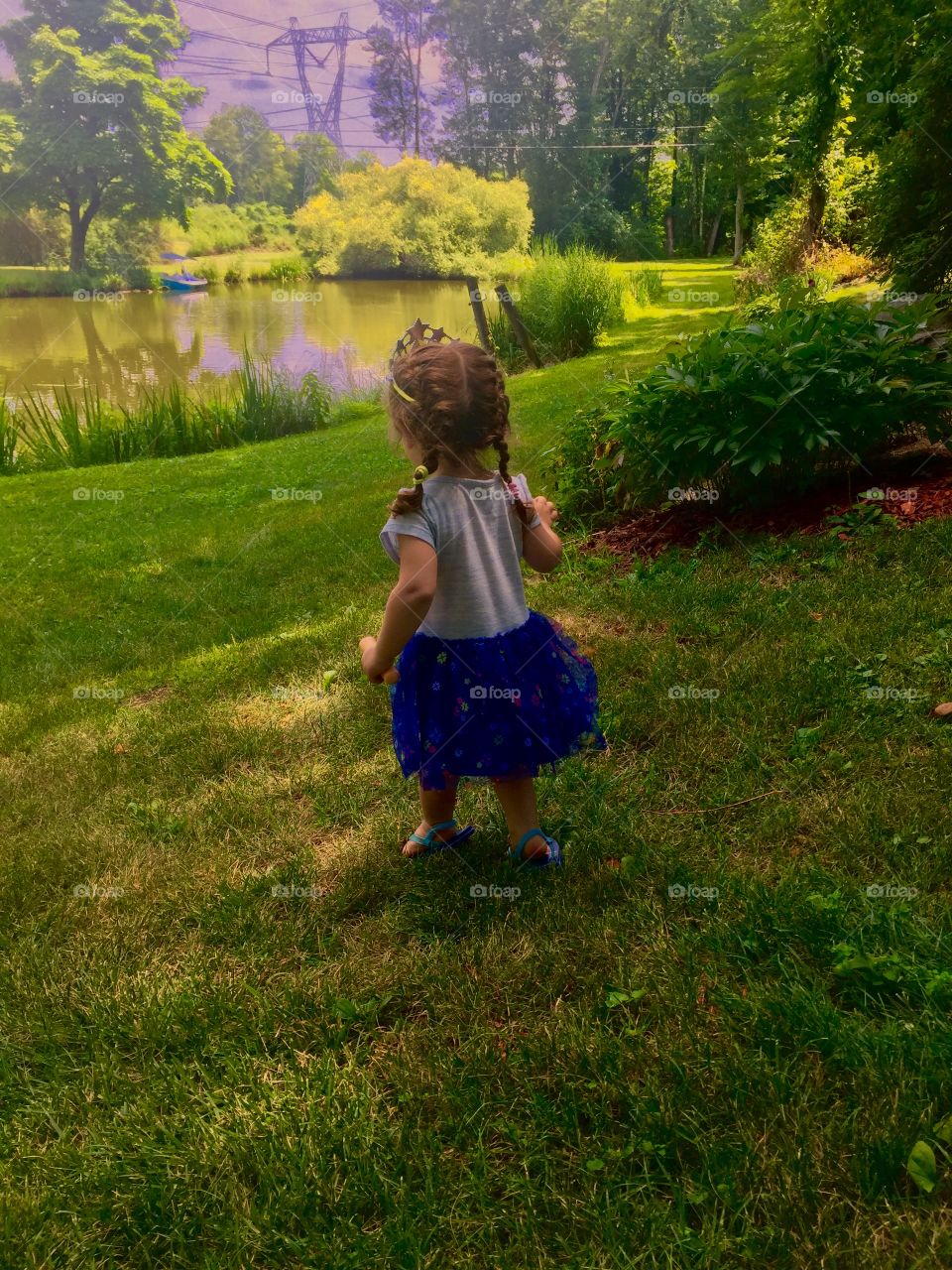 Cute toddler dressed like a princess