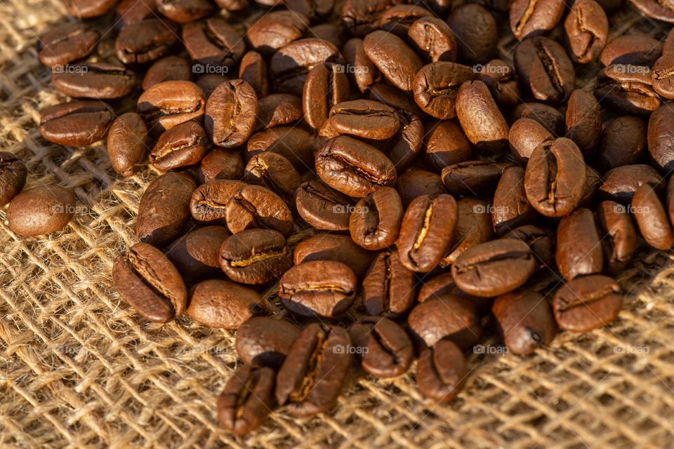 close up of coffee beans