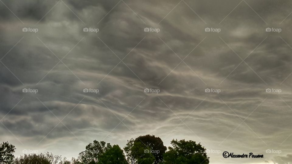 sky clouds landscape rain