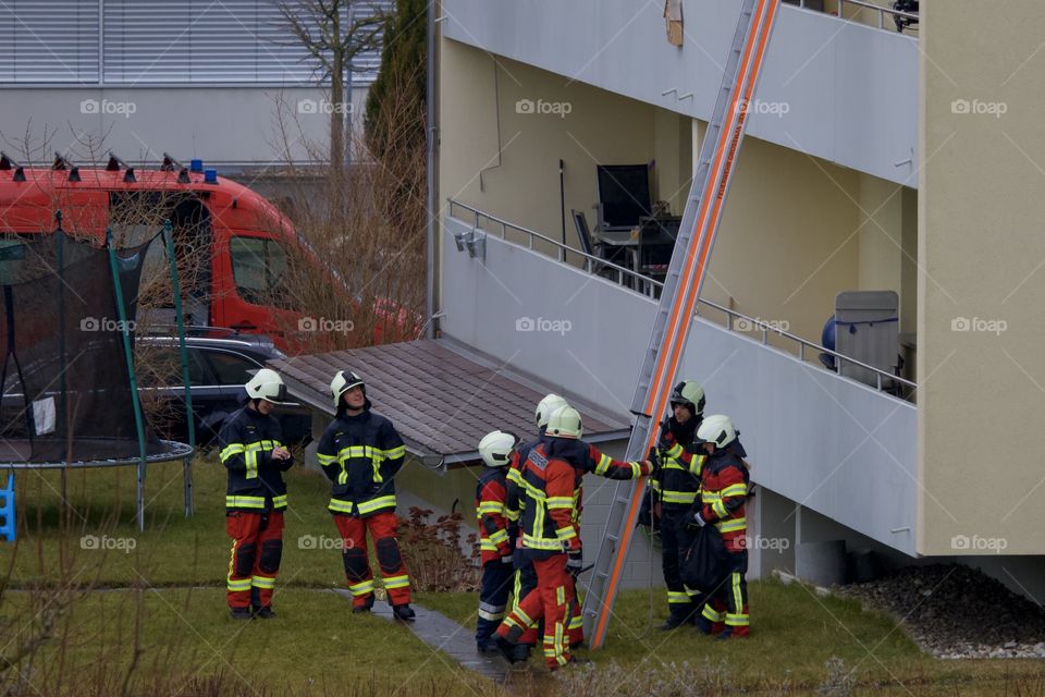 Firefighters In Action