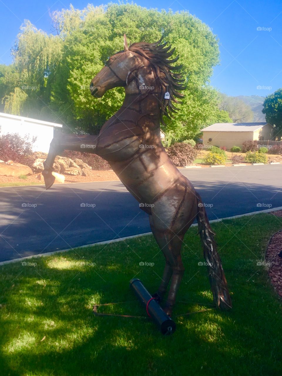 Cool horse statute