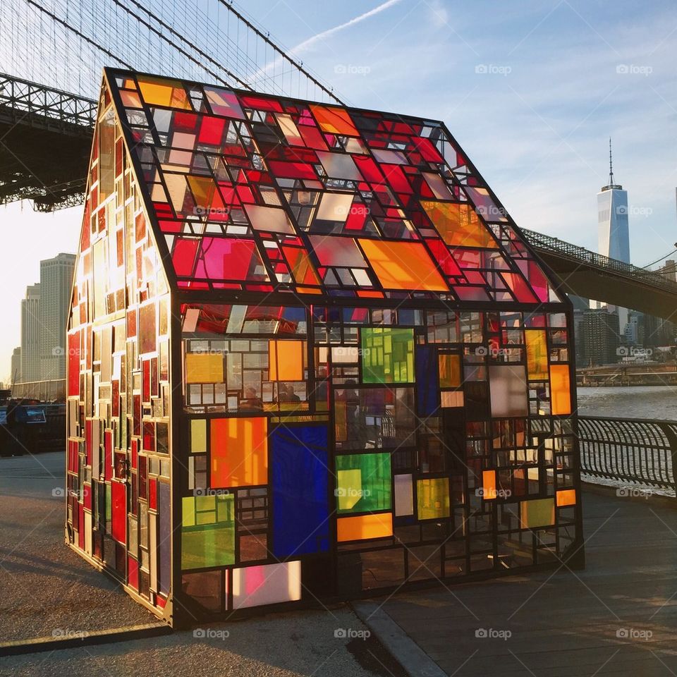 Art installation @ Brooklyn Bridge