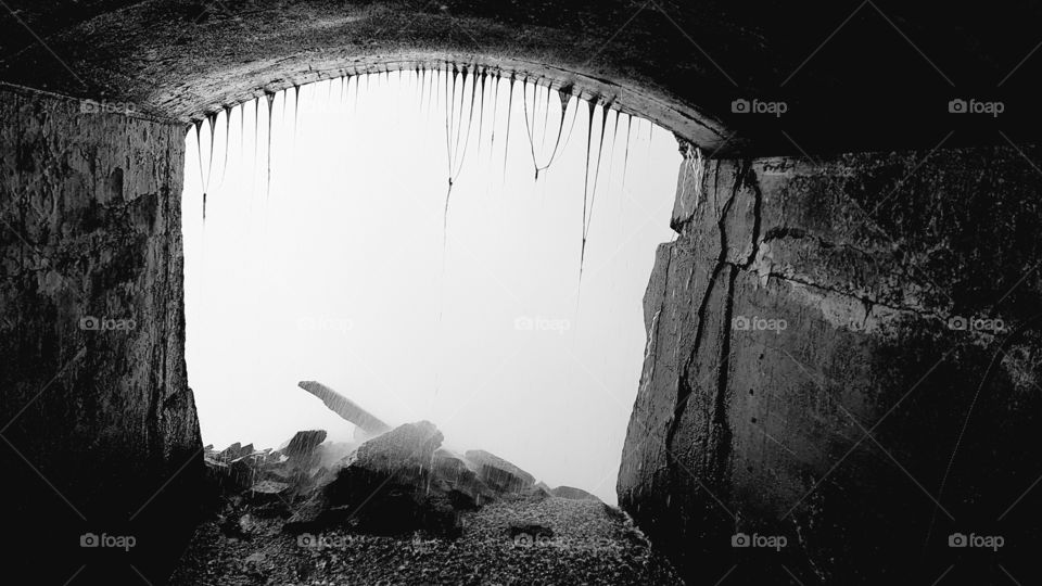 Shot from inside the caves behind Niagara Falls.
