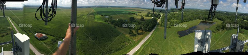 Cell tower 180’ up central Illinois