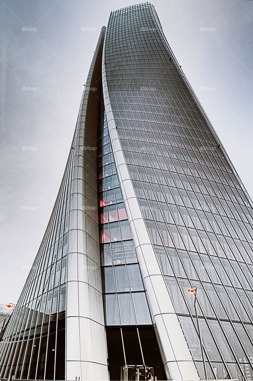 The Hadid tower, one of the new skyscrapers of the Citylife district of Milan.