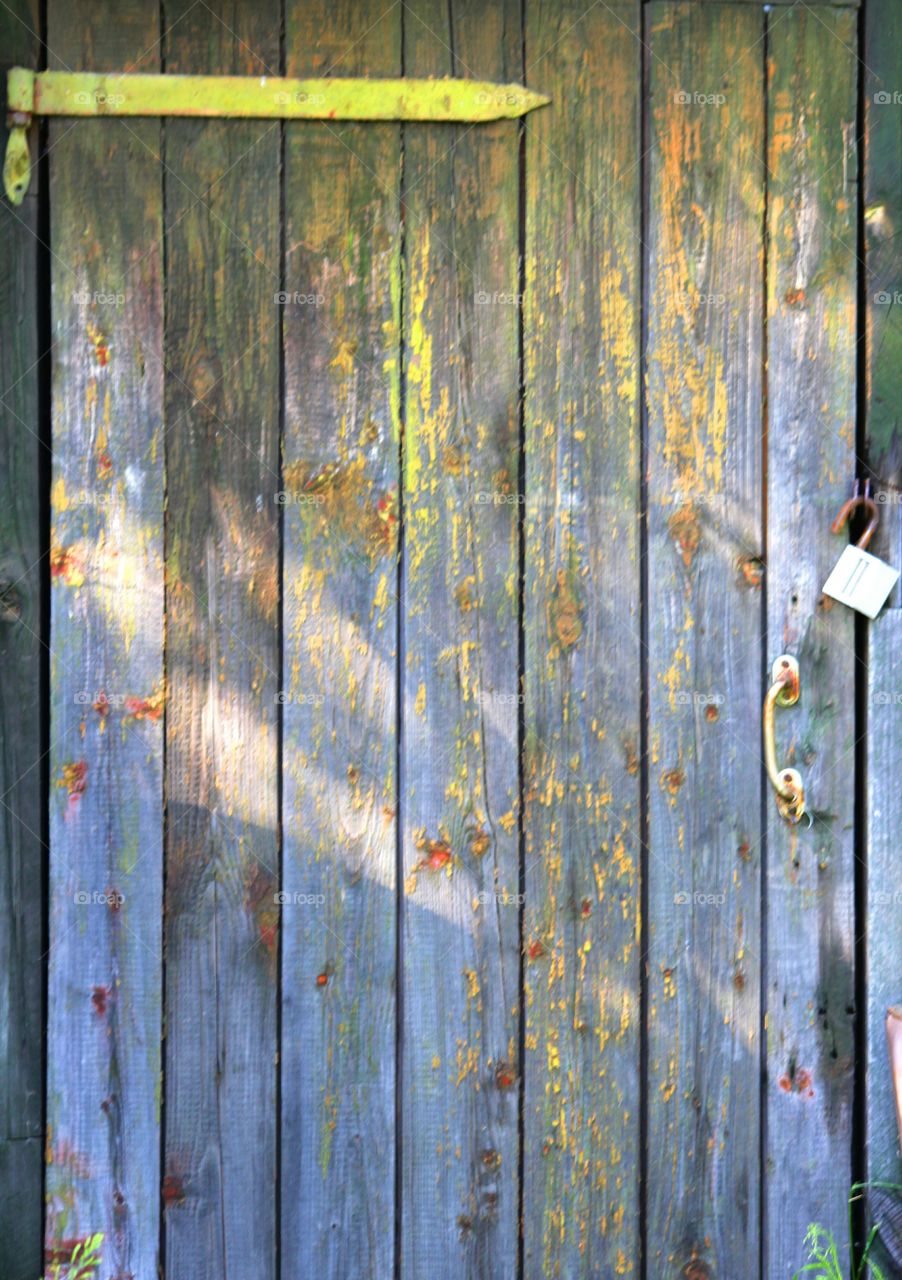 Texture, background, splash, abstraction, boards, wooden, painted boards, door, old lock