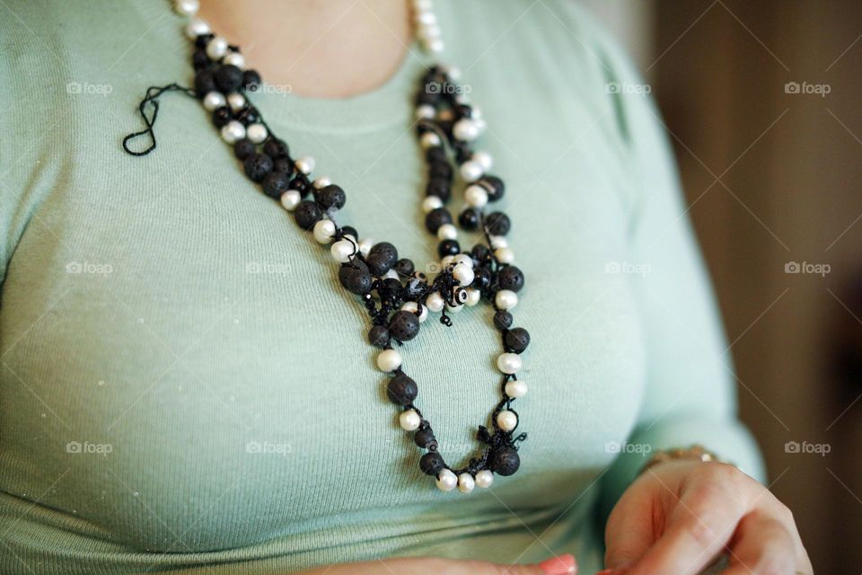 Black and White necklace