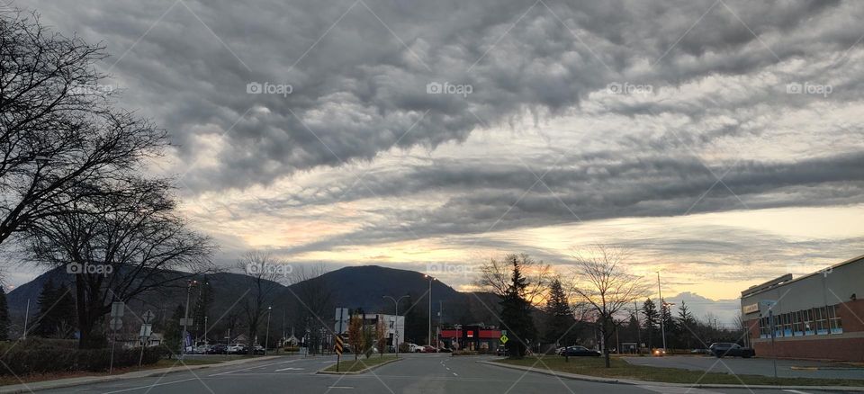 beautiful cloudy early morning sky