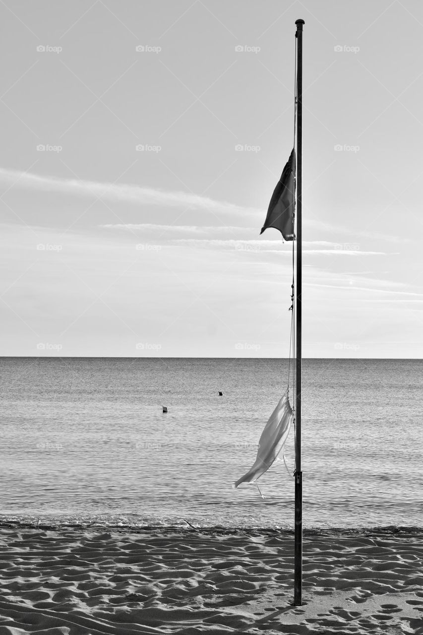 Flags black and white 