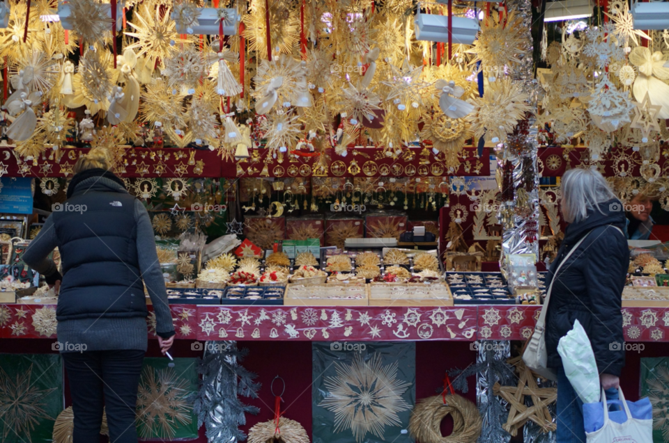 christmas women shopping store by lexlebeur